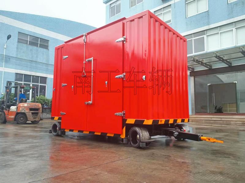 3吨双牵引箱式环球（中国） 无动力叉车牵引工具拖车